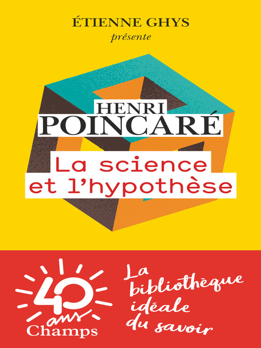 Title details for La science et l'hypothèse by Henri Poincaré - Available